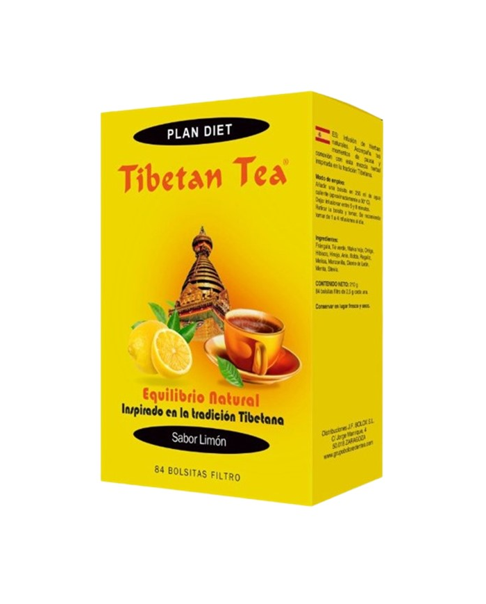 Tibetan tea limon 84 filtros plan diet