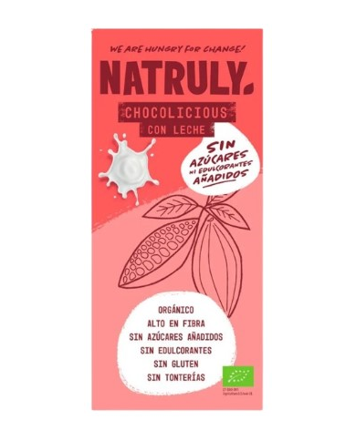 Natruli chocolate con leche (chocolicious) bio 85g