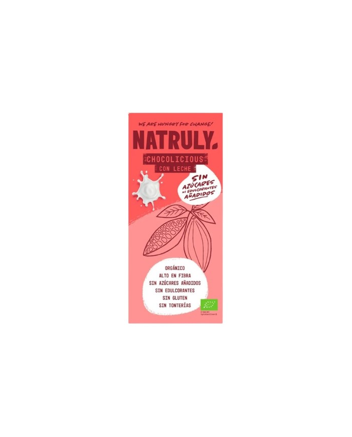Natruli chocolate con leche (chocolicious) bio 85g