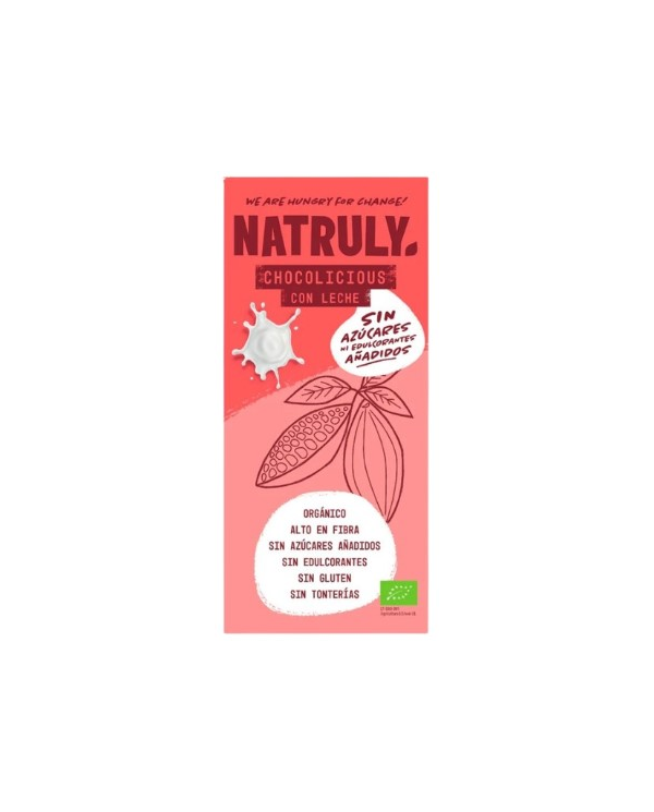 Natruli chocolate con leche (chocolicious) bio 85g