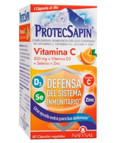 Protecsapin vitamina c 60 capsulas natysal