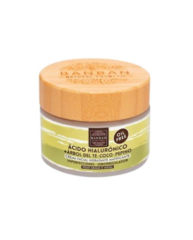 Crema facial ac hialuronico arbol te coco pepino