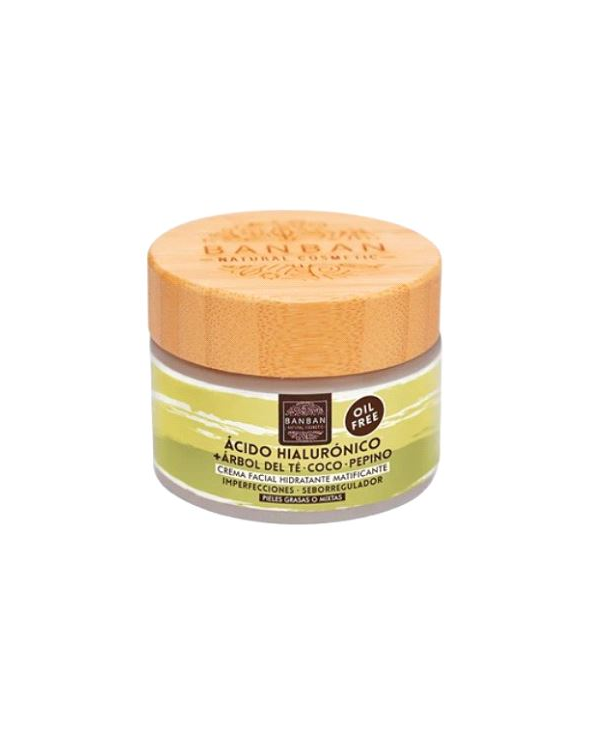 Crema facial ac hialuronico arbol te coco pepino