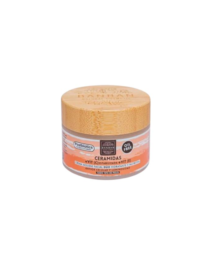 Crema mousse facial duo ceramidas y vitamina c