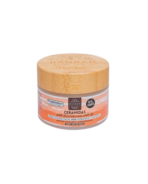 Crema mousse facial duo ceramidas y vitamina c