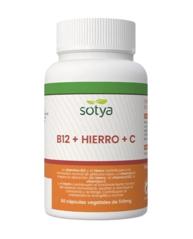 B12+hierro+c 60 capsulas 510mg sotya