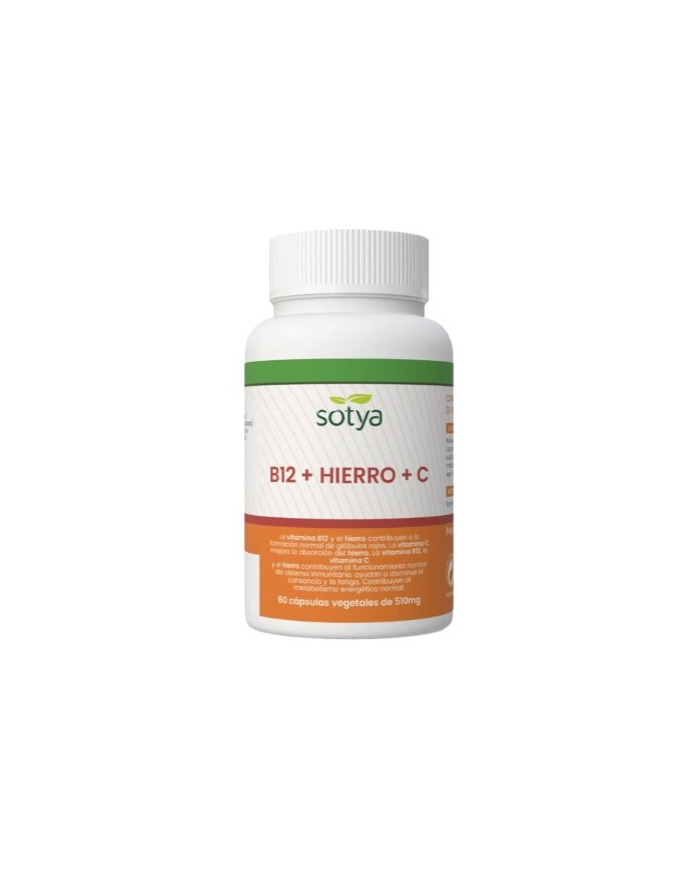 B12+hierro+c 60 capsulas 510mg sotya