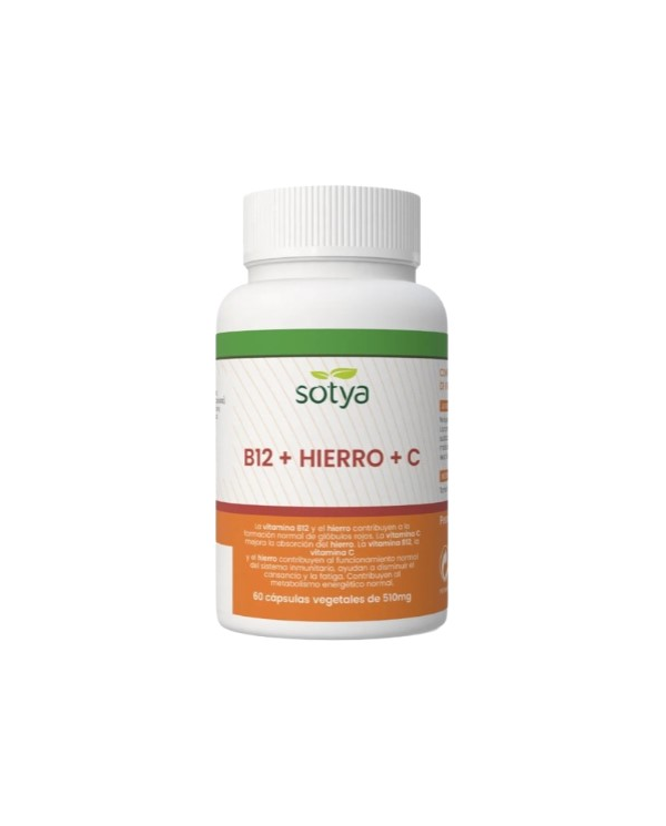 B12+hierro+c 60 capsulas 510mg sotya