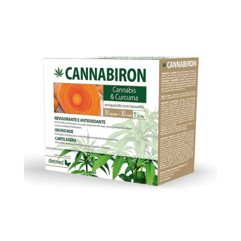 Cannabiron cannabis y curcuma 30p+30com dietmed