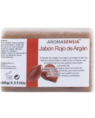 Jabon rojo argan+arcilla roja aromasensia