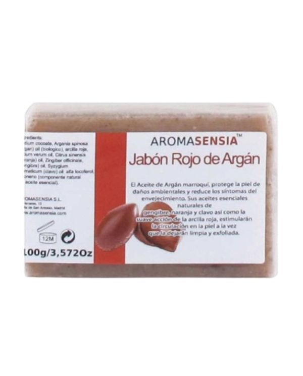 Jabon rojo argan+arcilla roja aromasensia