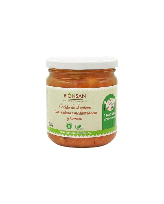 Cocido de lentejas+verduras mediterran+romero 280g