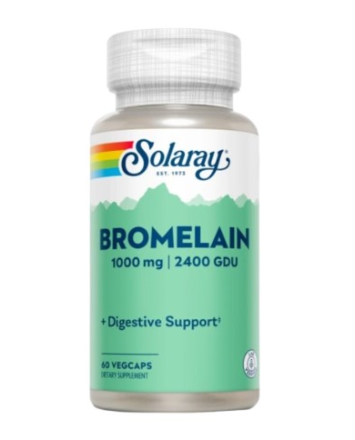 Bromelain 60 capsulas 1000mg/2400gdu solaray