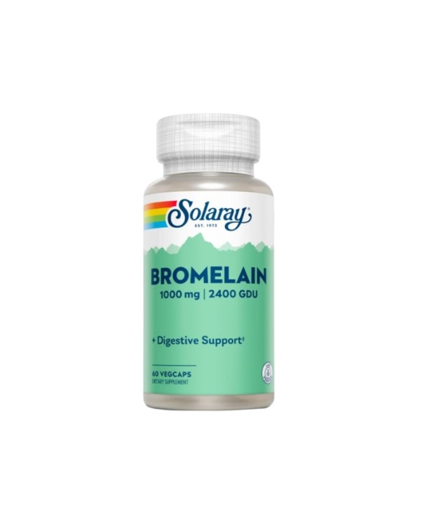 Bromelain 60 capsulas 1000mg/2400gdu solaray