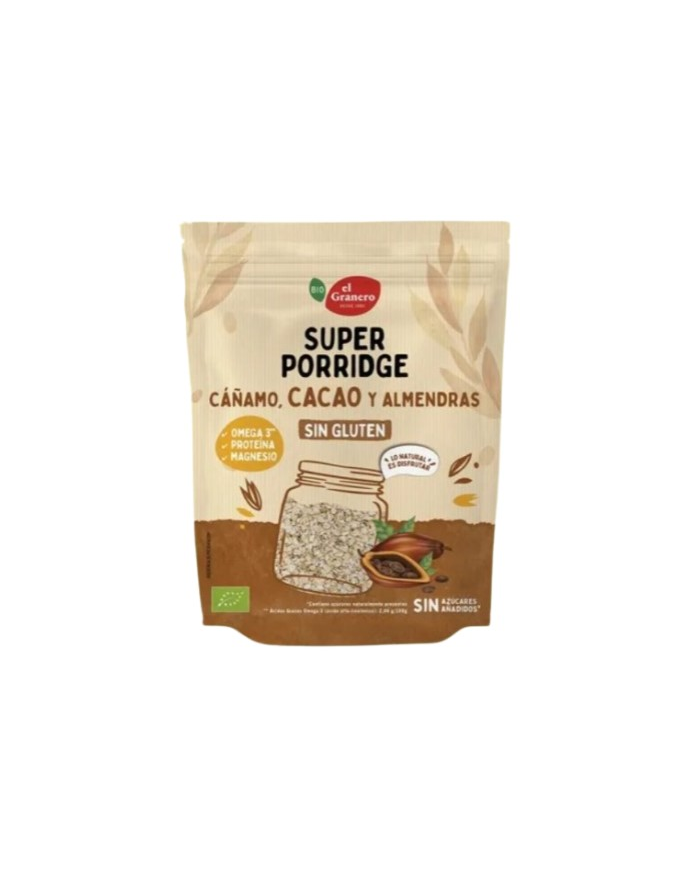 Super porridge cañamo cacao almendras sin gluten 3