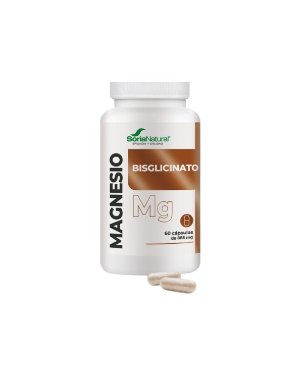 Magnesio bisglicinato 60 caps 885mg soria natural