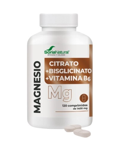 Magnesio citrao+bisglicinato+vit b6 120 comp. s/n