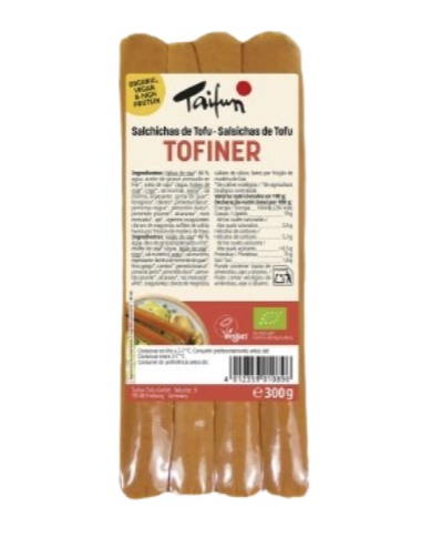 Salchicha tofu tofiner 300gr taifum