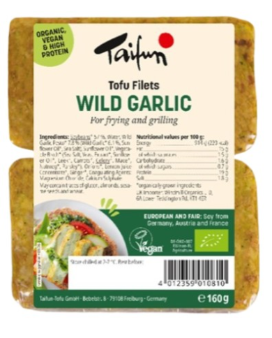 Filetes tofu ajo silvestre 160gr taifum