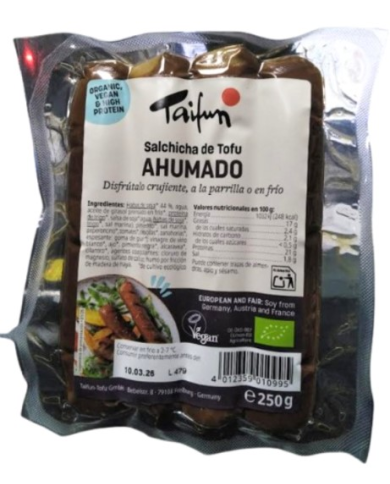 Salchicha tofu ahumado 250gr bio taifum