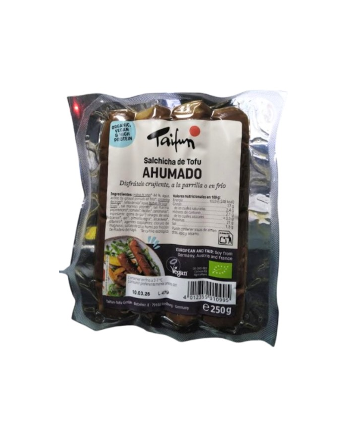 Salchicha tofu ahumado 250gr bio taifum