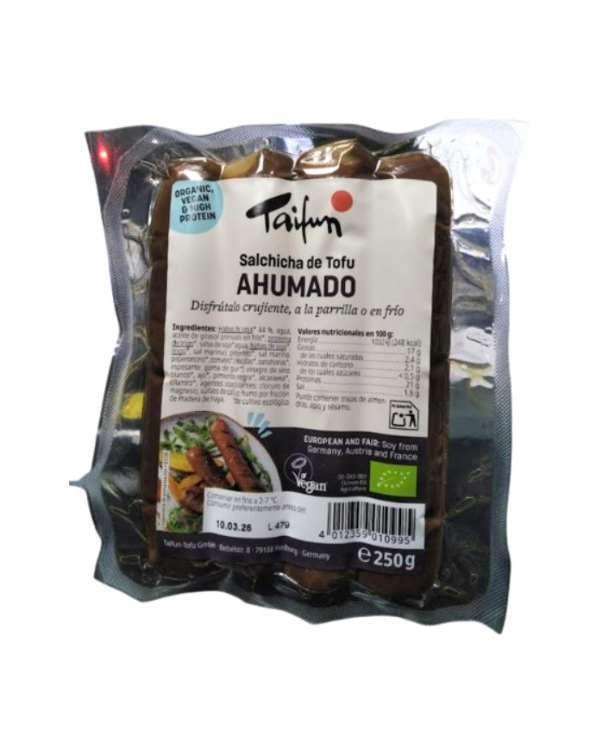 Salchicha tofu ahumado 250gr bio taifum