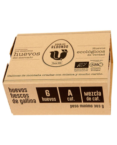 Huevos ecológicos docena Granjas Redondo