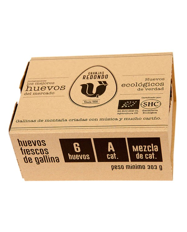 Huevos ecológicos docena Granjas Redondo