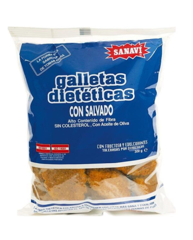 Galletas dieteticas con salvado s/a 300g Sanavi