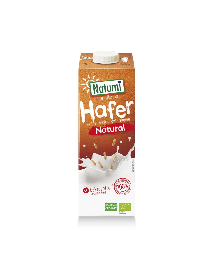 Leche avena natural s/a s/lact vegan bio1l natumi