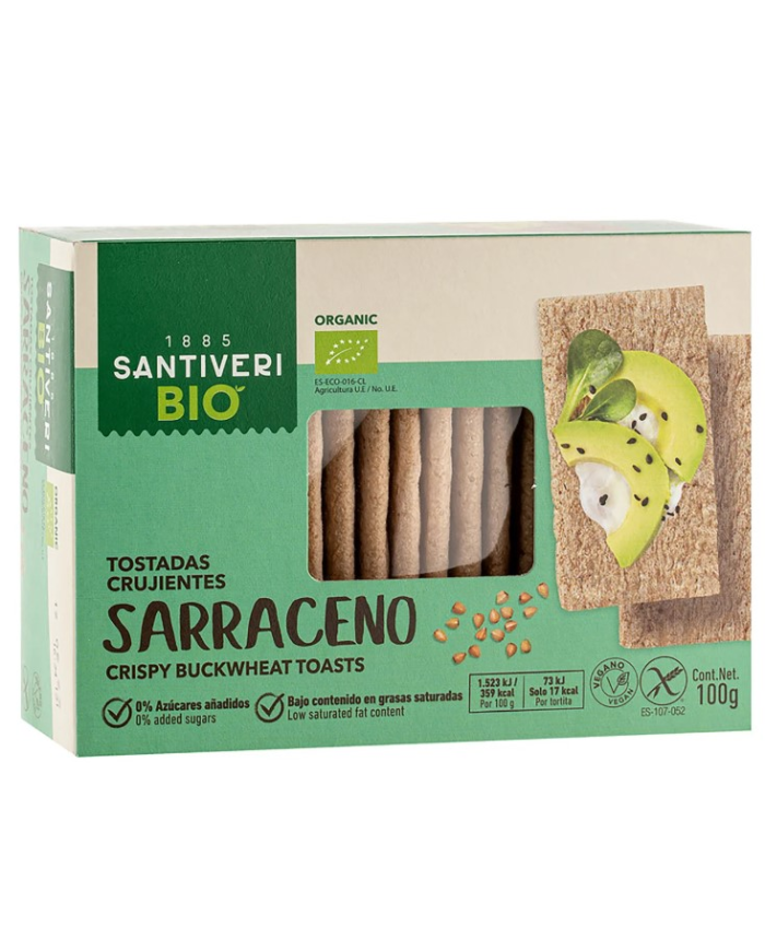 Tostadas trigo sarraceno 100g bio santiveri