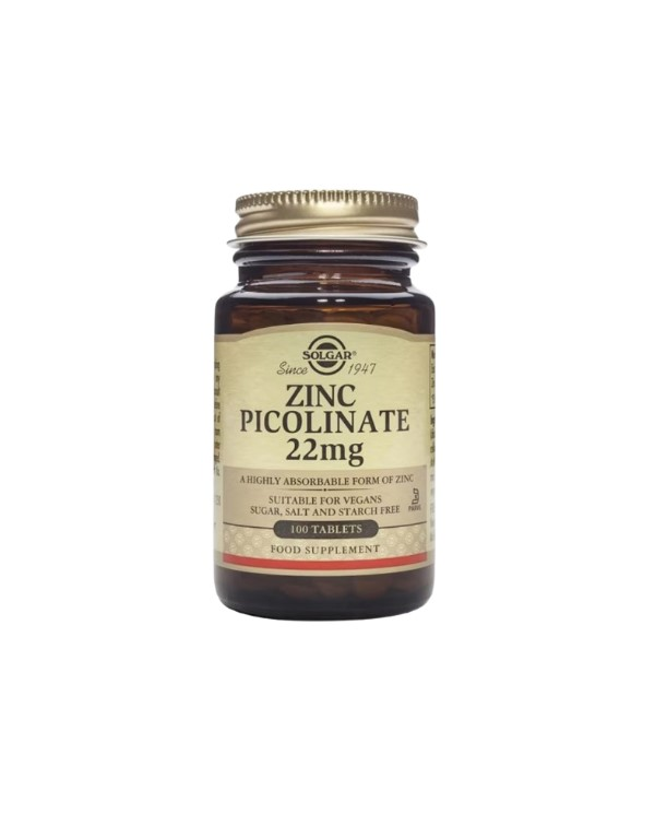 Zinc picolinato 22mg 100tabletas solgar