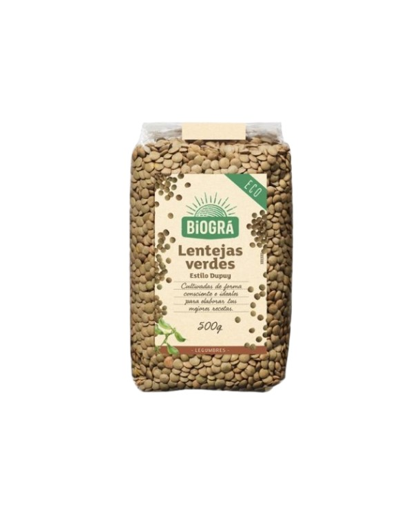 Lentejas verde 500g biogra