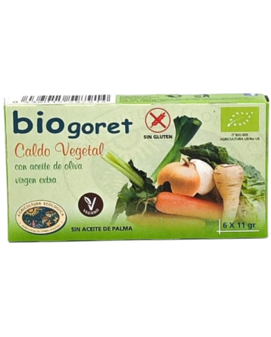 Caldo vegetal 6 cubitos biogoret