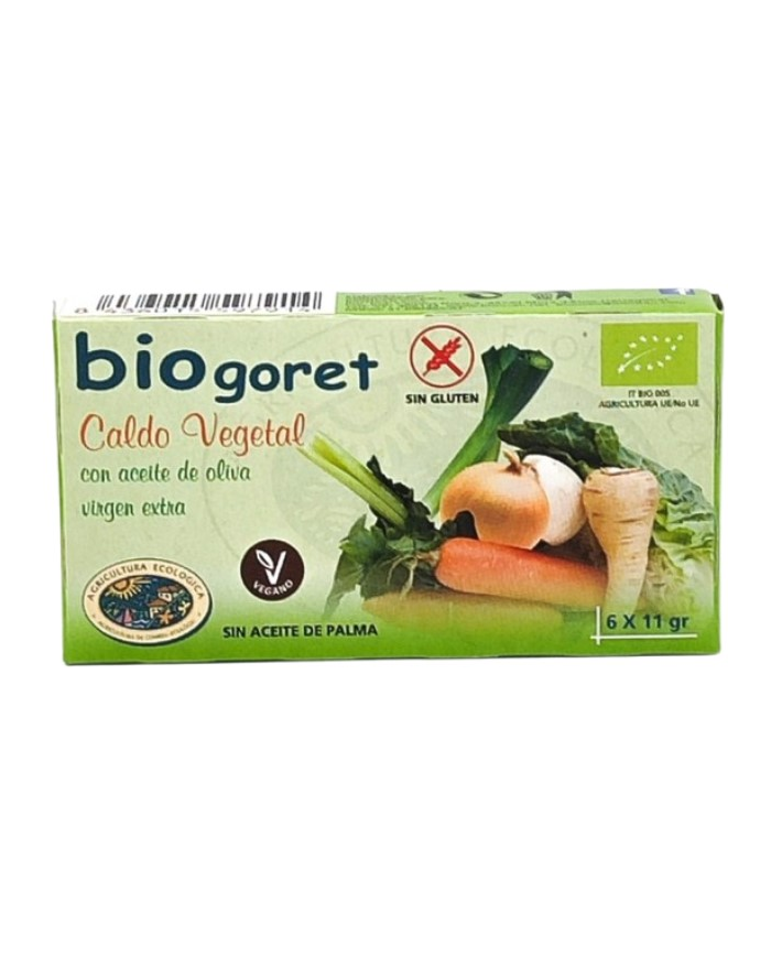 Caldo vegetal 6 cubitos biogoret