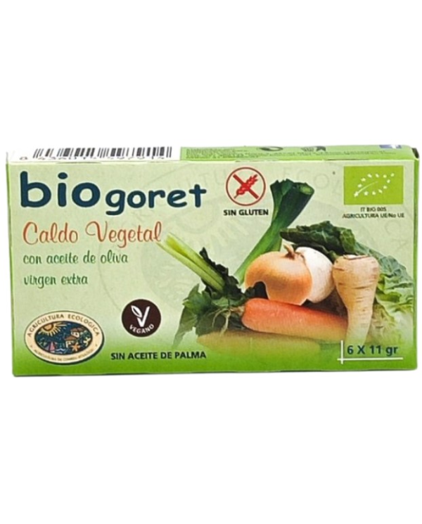Caldo vegetal 6 cubitos biogoret