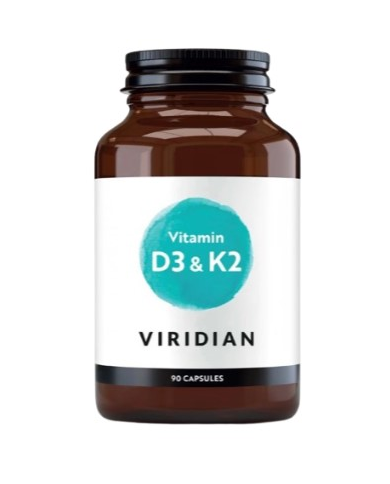 Vitamina d3+k2 90 capsulas viridian