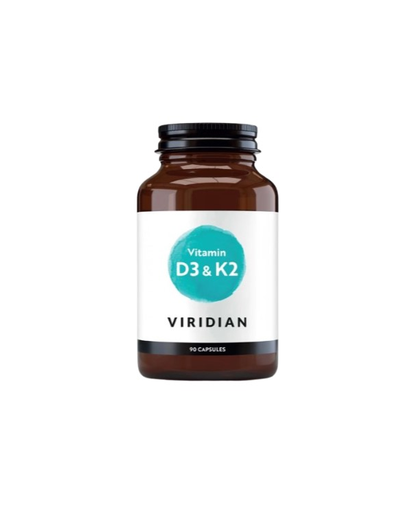 Vitamina d3+k2 90 capsulas viridian