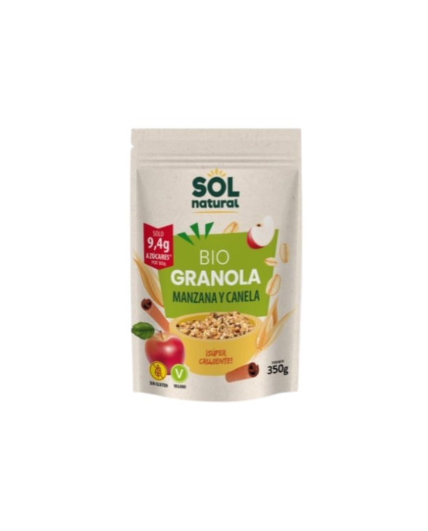 Granola manzana canela s/g vegano 350 sol natural