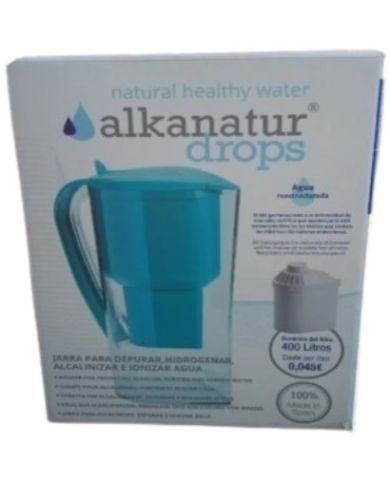 Jarra alcalinizante y filtradora alkanatur-drops