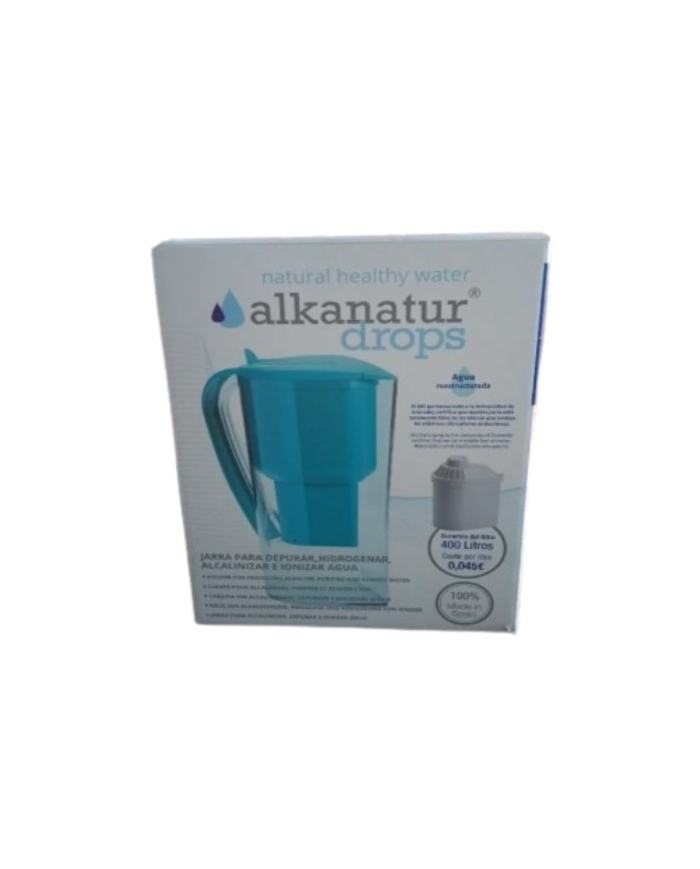 Jarra alcalinizante y filtradora alkanatur-drops