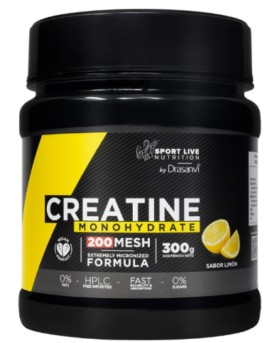 Creatina monohidrato (200 mesh) limon 300g drasan