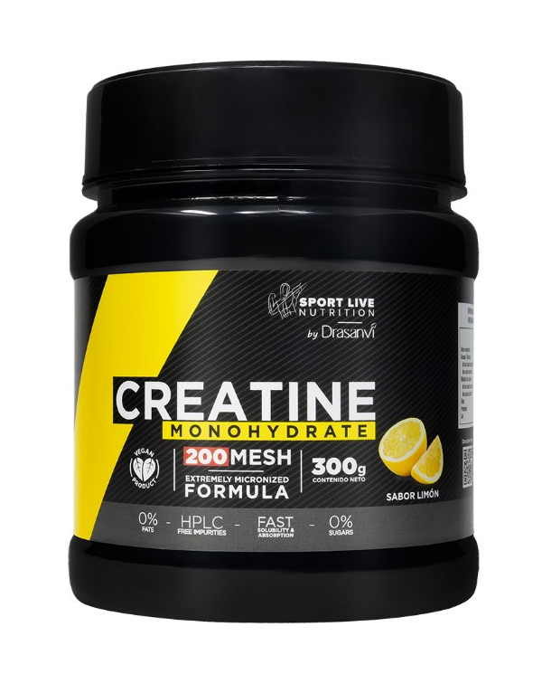 Creatina monohidrato (200 mesh) limon 300g drasan