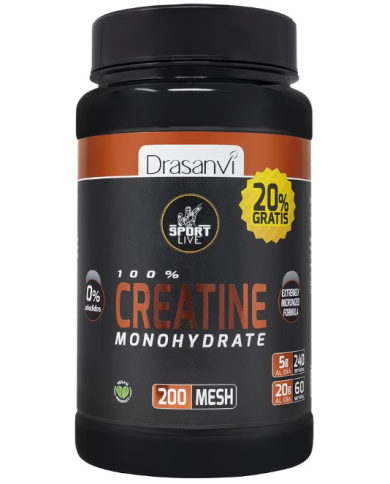 Creatina monohidrato 200 mesh 1.2 kg drasanvi