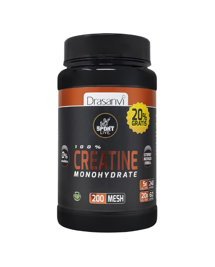 Creatina monohidrato 200 mesh 1.2 kg drasanvi