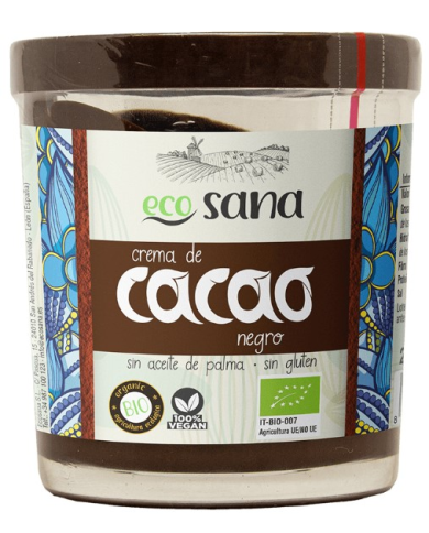 Crema cacao negro 200gr ecosana
