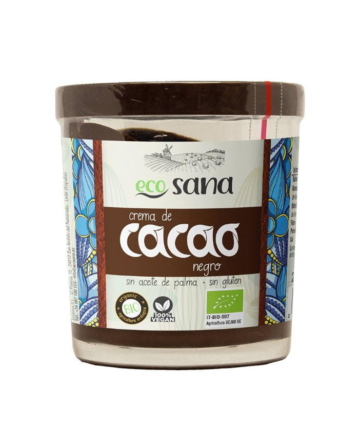 Crema cacao negro 200gr ecosana