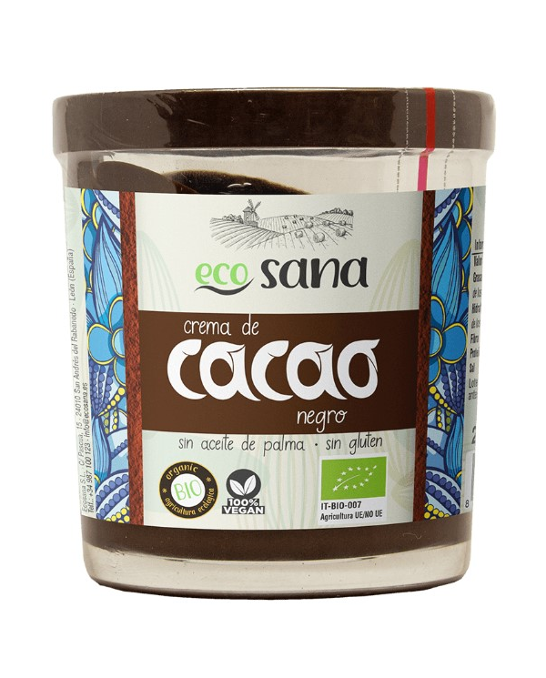 Crema cacao negro 200gr ecosana