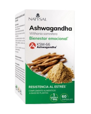 Ashwagandha ksm-66 60capsulas natysal