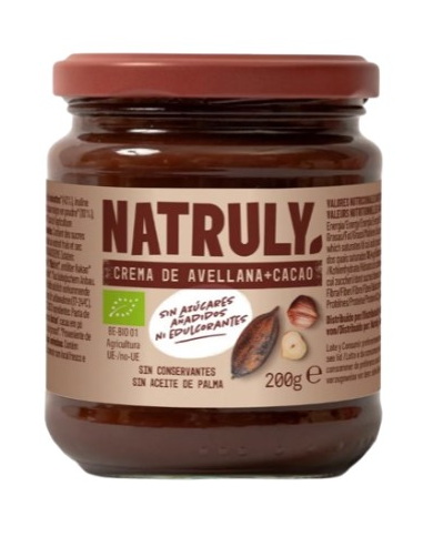 Crema avellana+cacao 200g bio natruly
